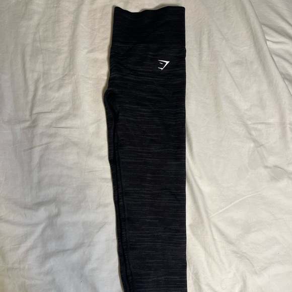 Gymshark - Adapt Marl Seamless Leggings (Black/Smokey Gray) SMALL - Picture 2 of 3